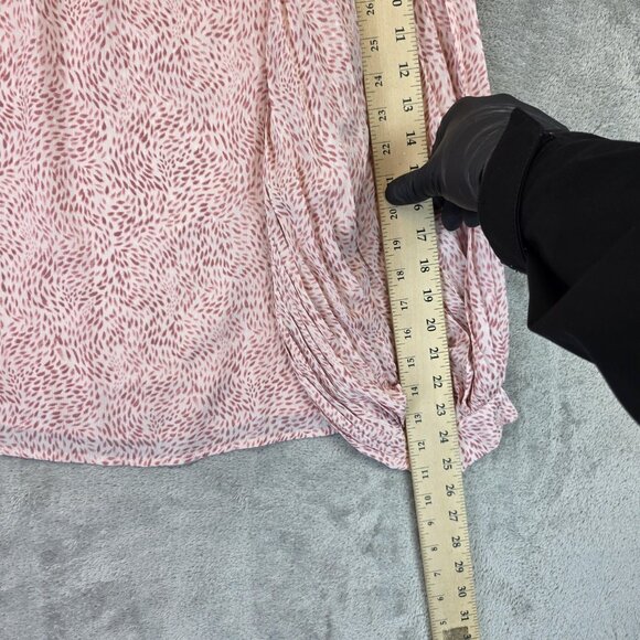 Vince Camuto Blouse Womens Medium Daisy Daze Long Sleeve Boho Top NWT - Picture 4 of 12